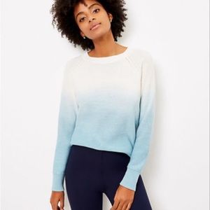 LOFT Dip Dye Ombre Sweater